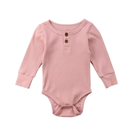 8Color ! 0-24 M Toddler Baby Girls Clothes Basic Pure Color Outfit Long Sleeve Cotton Romper Baby Solid Jumpsuit Clothing