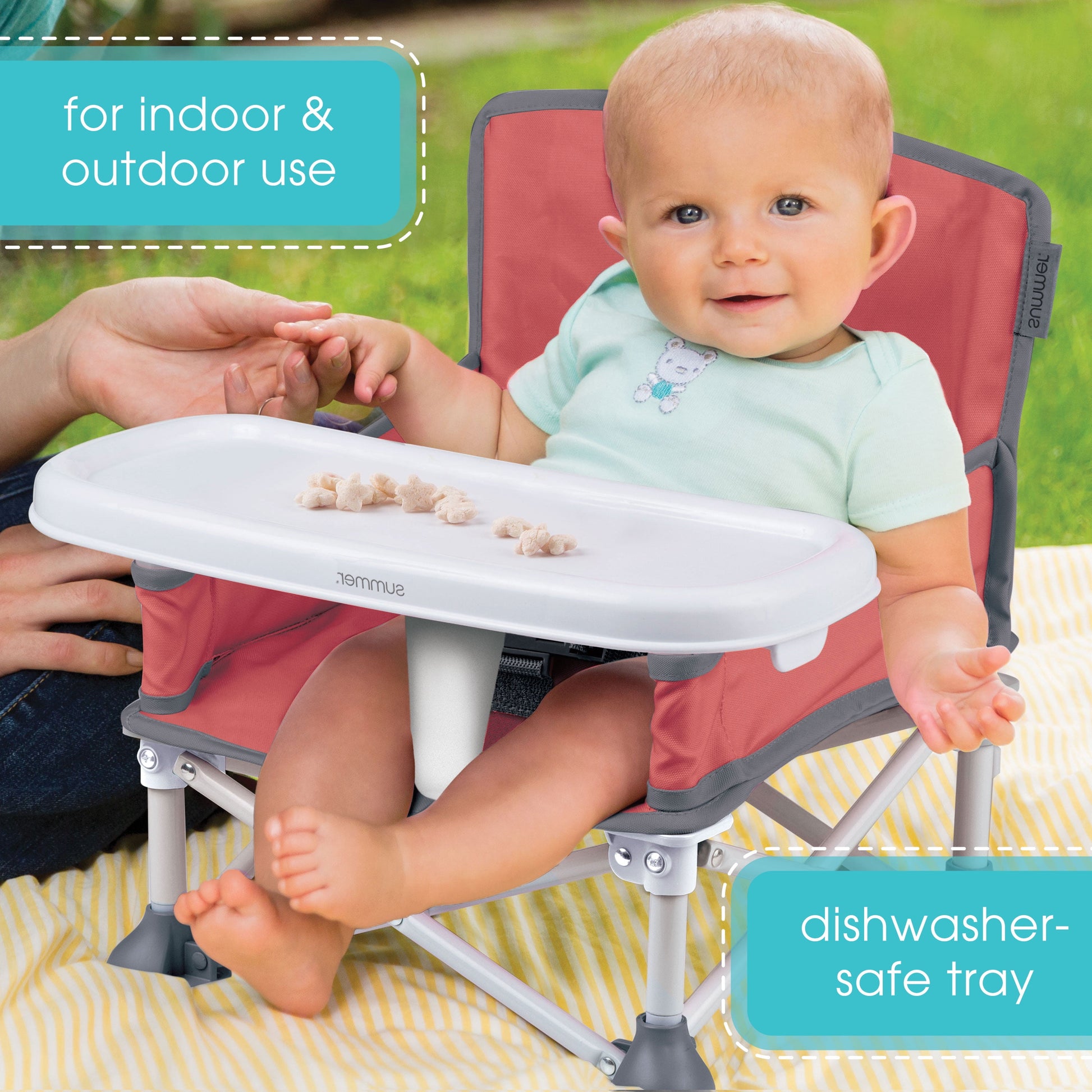 Summer® Pop 'N Sit® Portable Booster (Coral)
