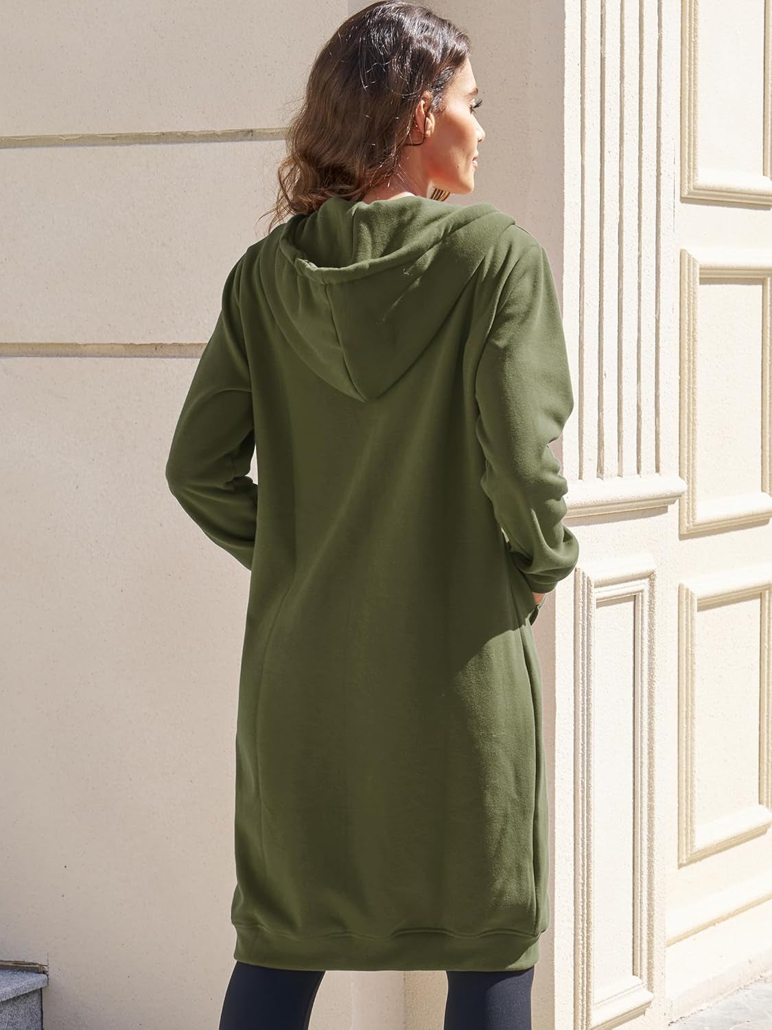 Hoodies for Women Fashion Sweatshirts: Comfortable Full Zip up Hoodie Womens Long Fleece Sweatshirt with Pockets