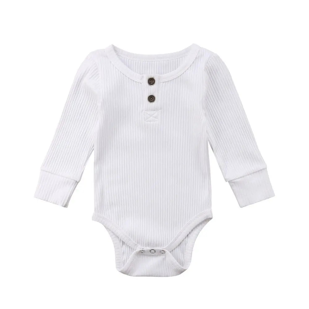 8Color ! 0-24 M Toddler Baby Girls Clothes Basic Pure Color Outfit Long Sleeve Cotton Romper Baby Solid Jumpsuit Clothing