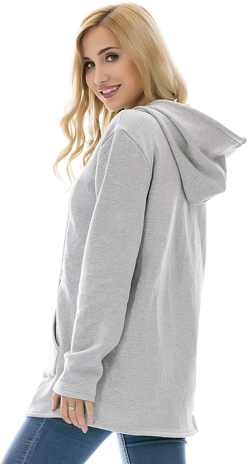 Women'S Maternity Sweater Clothes Nursing Sweatshirt Breastfeeding Hoodie with Pockets