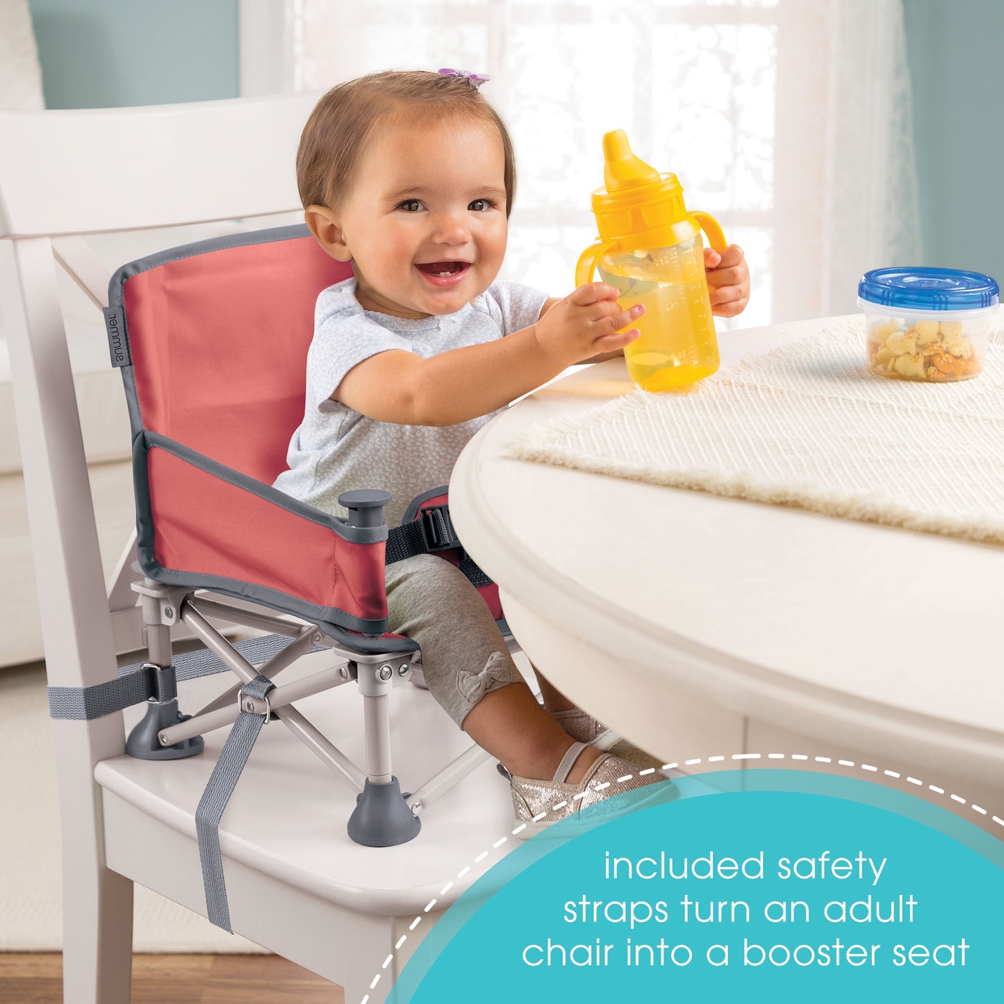 Summer® Pop 'N Sit® Portable Booster (Coral)