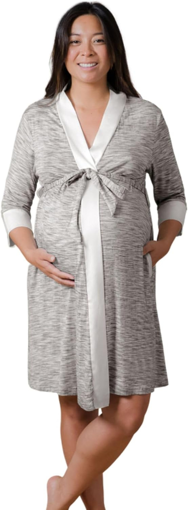 Emmaline Maternity & Nursing Robe Hospital Bag/Delivery Essential